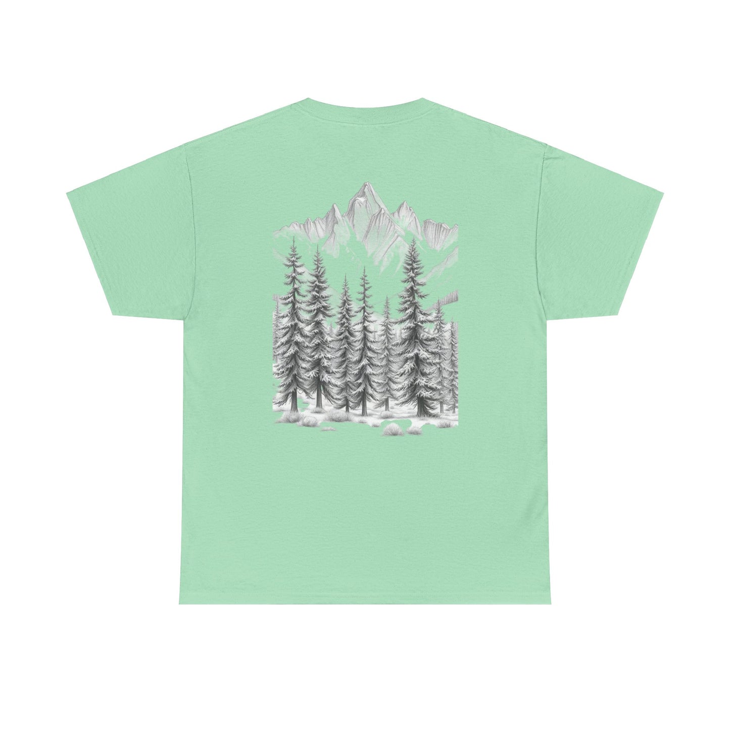 Elite Resilience Unisex Heavy Cotton Tee - Nature Inspired Graphic T-Shirt