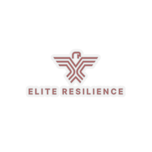 Elite Resilience Kiss-Cut Stickers - Motivational Vinyl Decals for Laptops, Water Bottles, and More