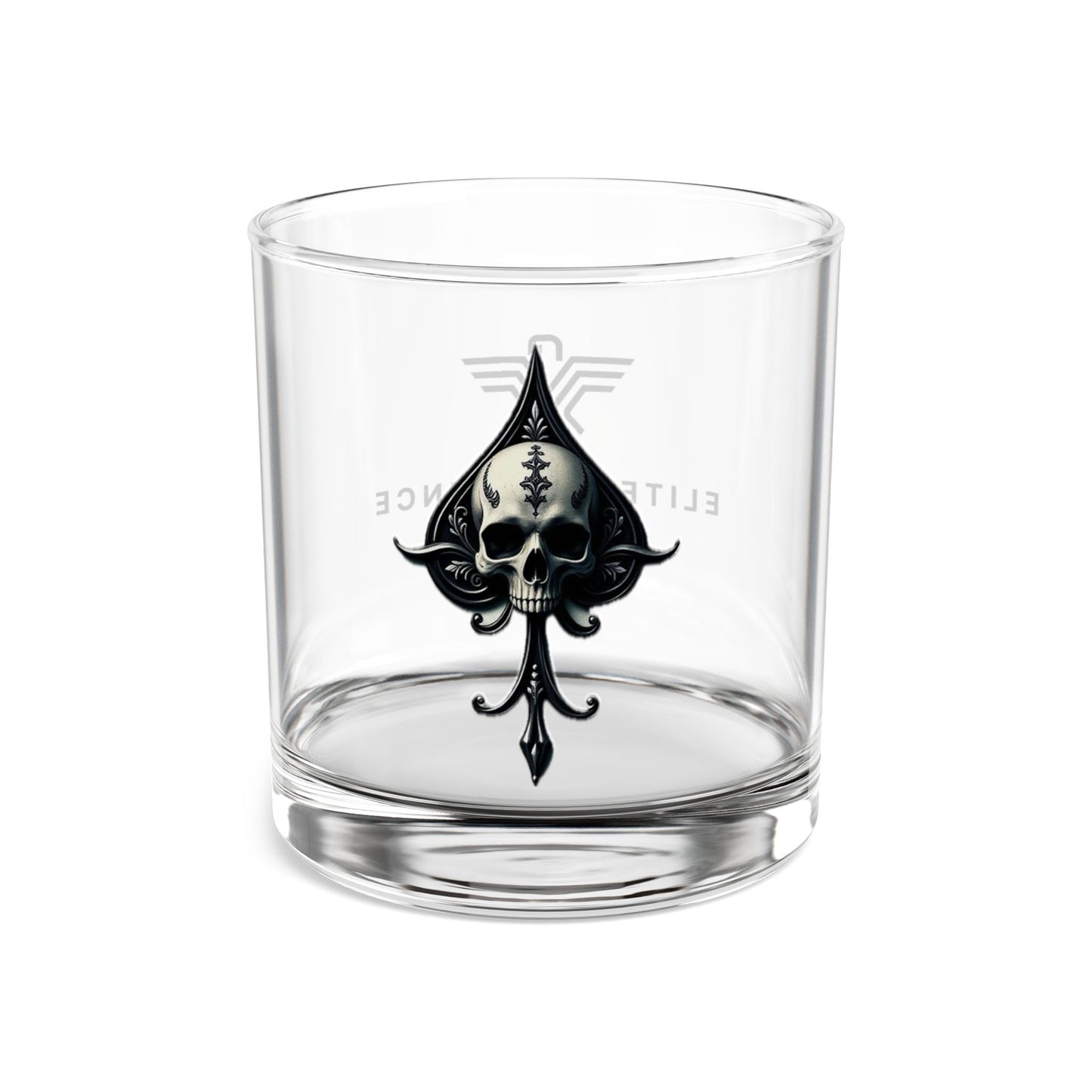 Skull Design Rocks Glass - 10oz Drinking Tumbler for Stylish Entertaining