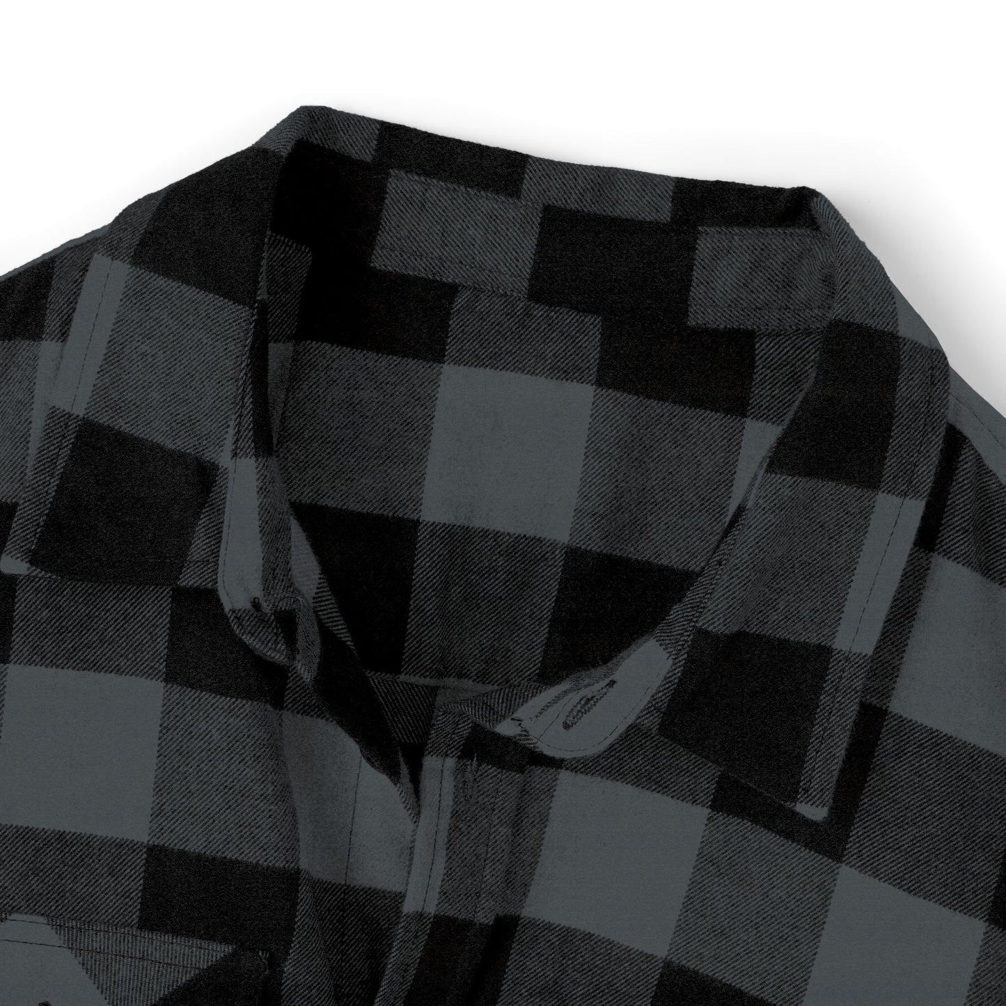 Cozy Unisex Flannel Shirt | Classic Black & Gray Checkered Pattern