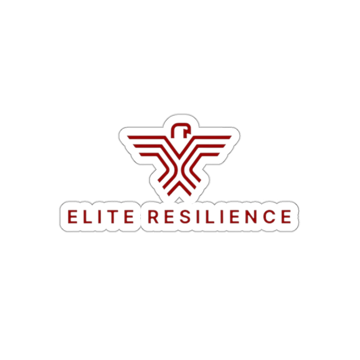 Elite Resilience Kiss-Cut Stickers - Motivational Vinyl Decals for Laptops, Water Bottles, and More