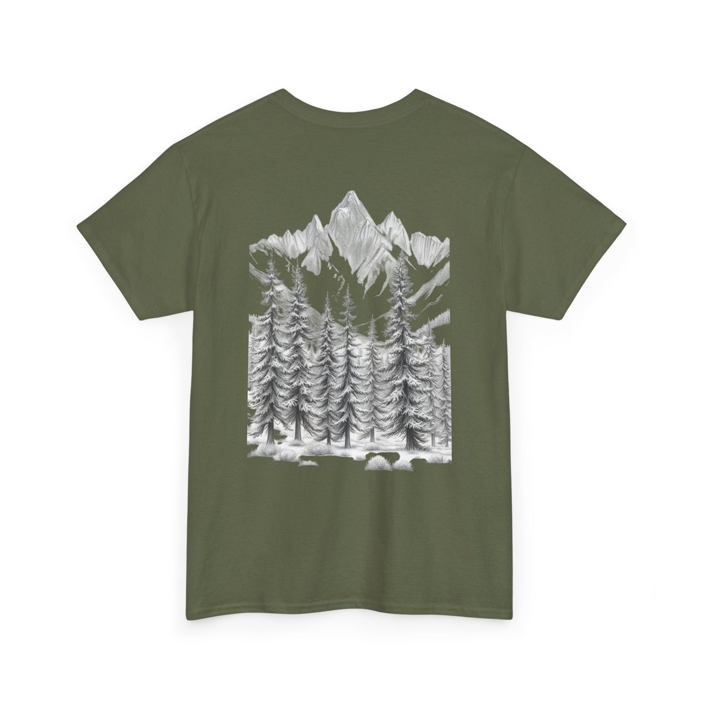 Elite Resilience Unisex Heavy Cotton Tee - Nature Inspired Graphic T-Shirt