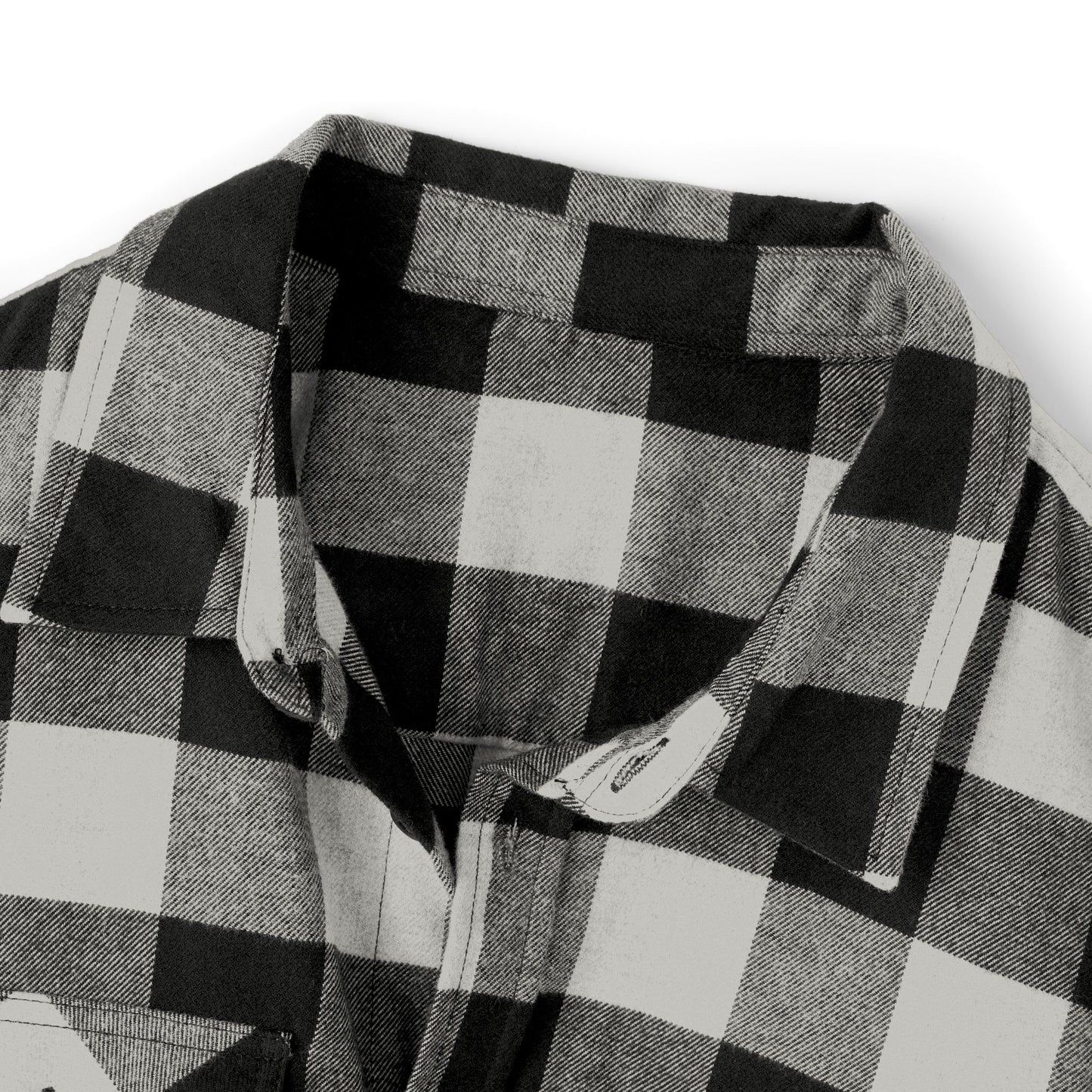 Cozy Unisex Flannel Shirt | Classic Black & Gray Checkered Pattern