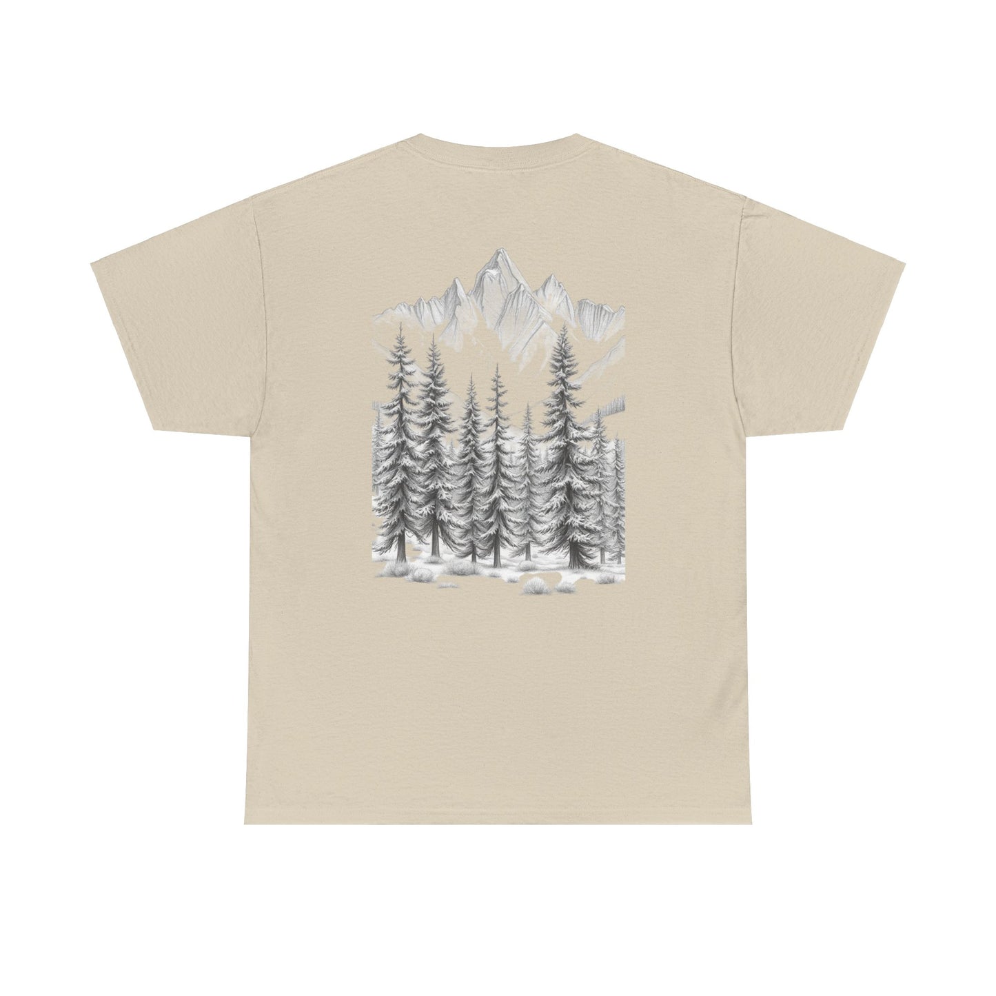 Elite Resilience Unisex Heavy Cotton Tee - Nature Inspired Graphic T-Shirt