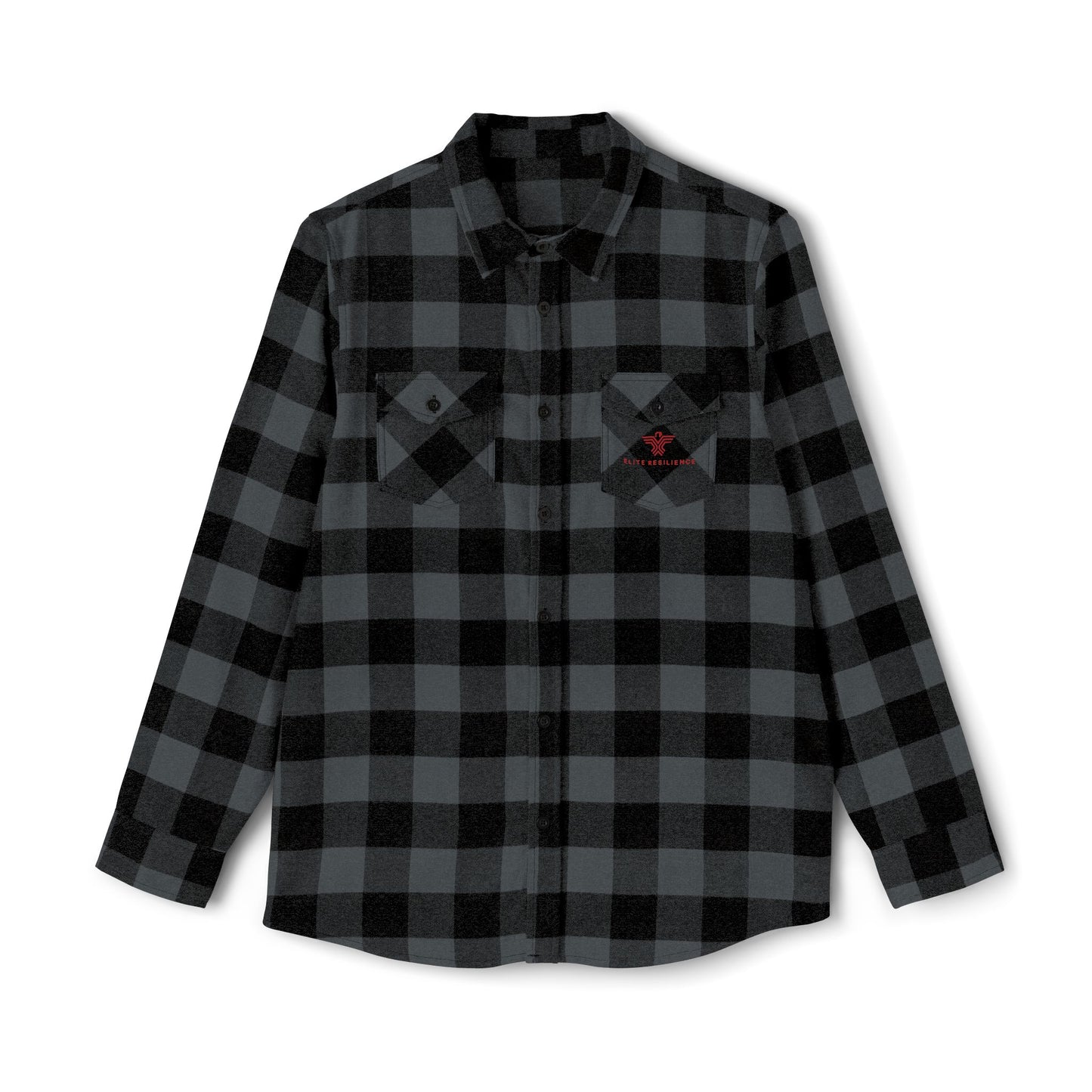 Cozy Unisex Flannel Shirt | Classic Black & Gray Checkered Pattern