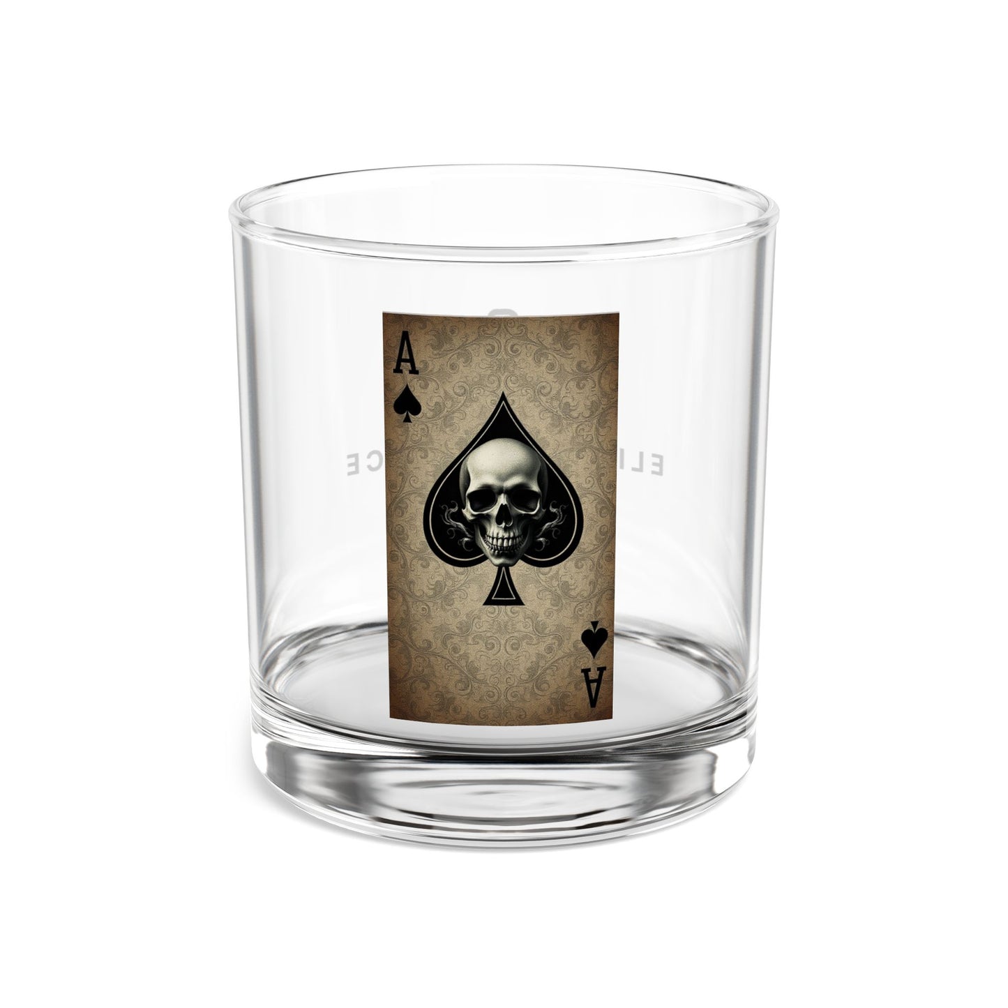 Ace of Spades 10oz Rocks Glass - Perfect for Poker Nights & Unique Gifts