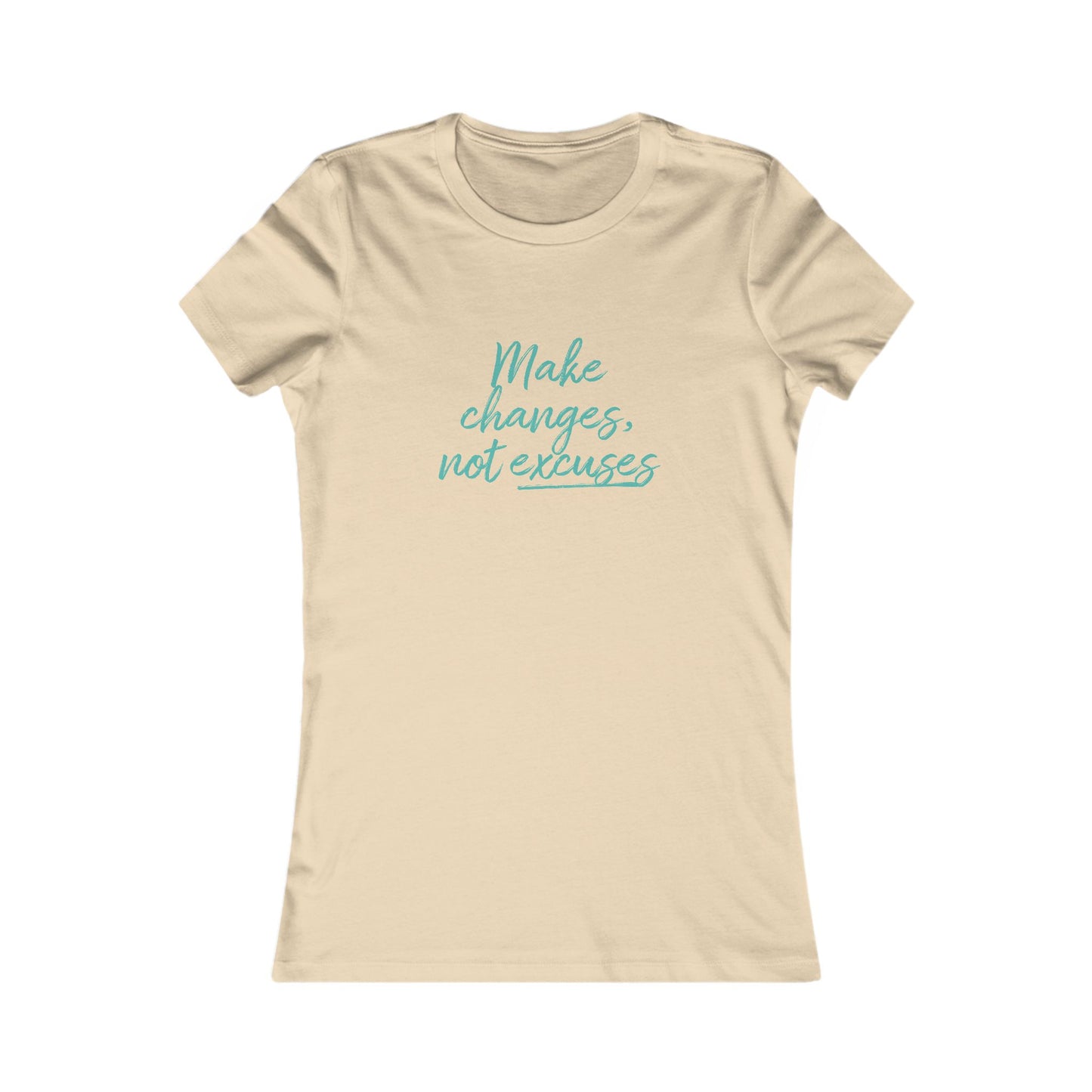 Motivational Women's Tee - Make Changes, Not Excuses - Elite Resilience