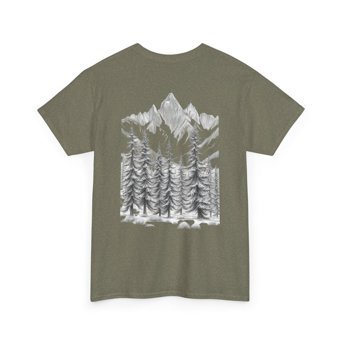 Elite Resilience Unisex Heavy Cotton Tee - Nature Inspired Graphic T-Shirt