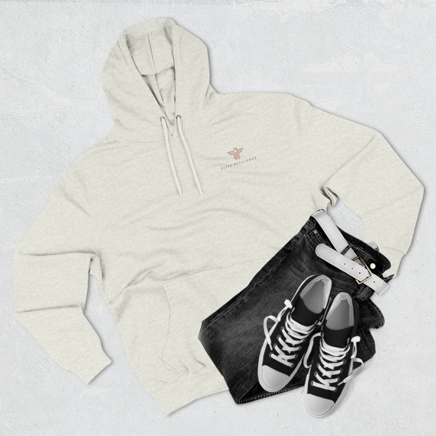 Three-Panel Fleece Hoodie