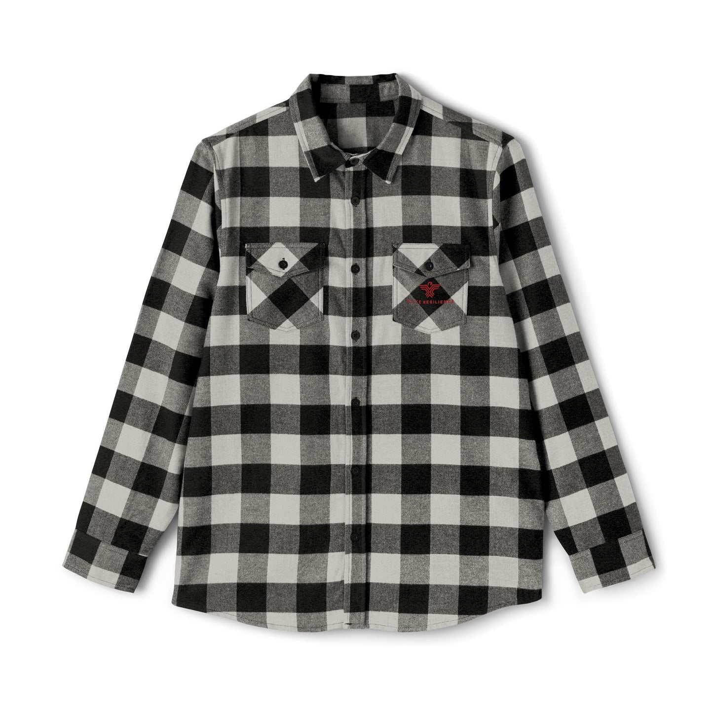 Cozy Unisex Flannel Shirt | Classic Black & Gray Checkered Pattern