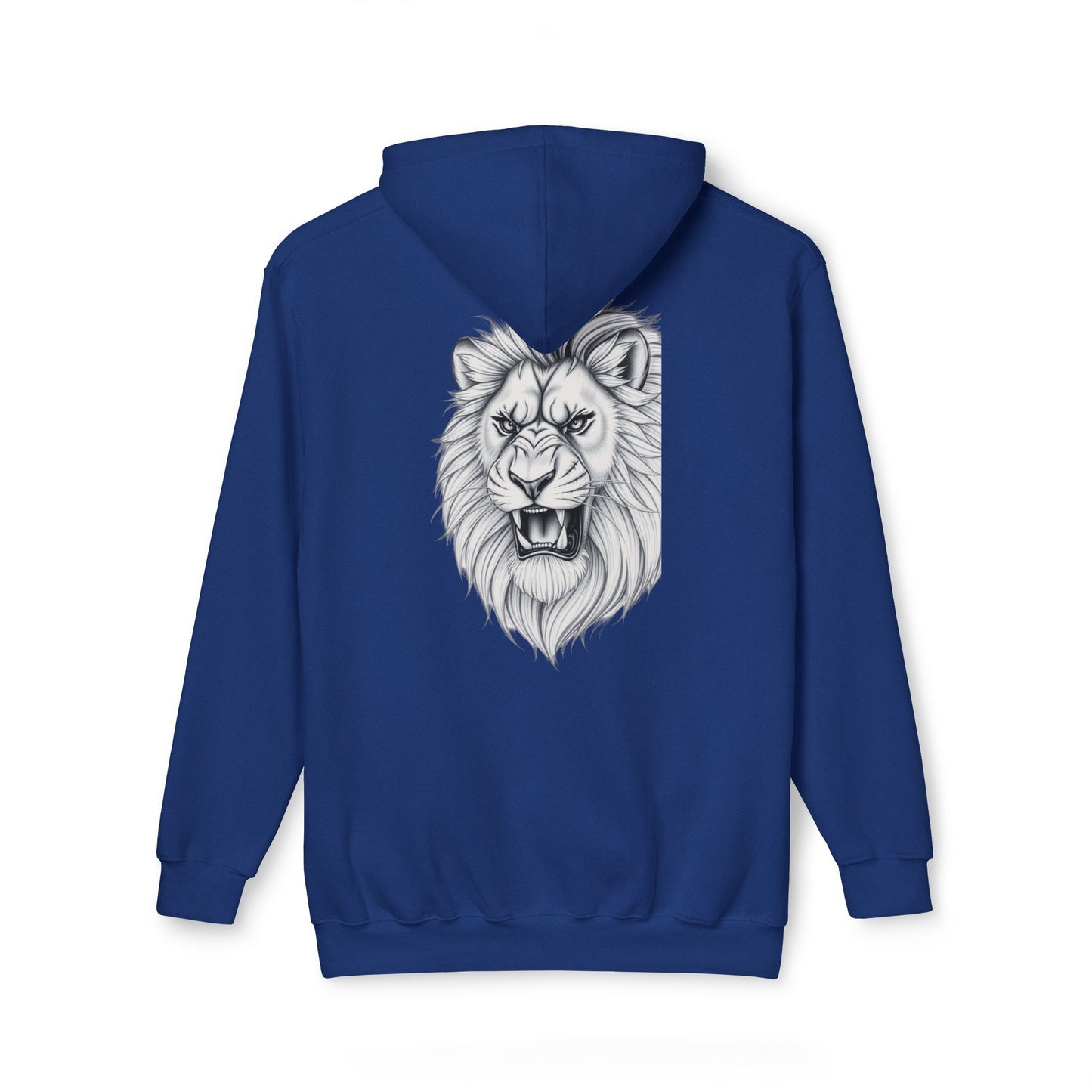 Elite Resilience Unisex Hooded Sweatshirt - Lion Design, Motivational Apparel