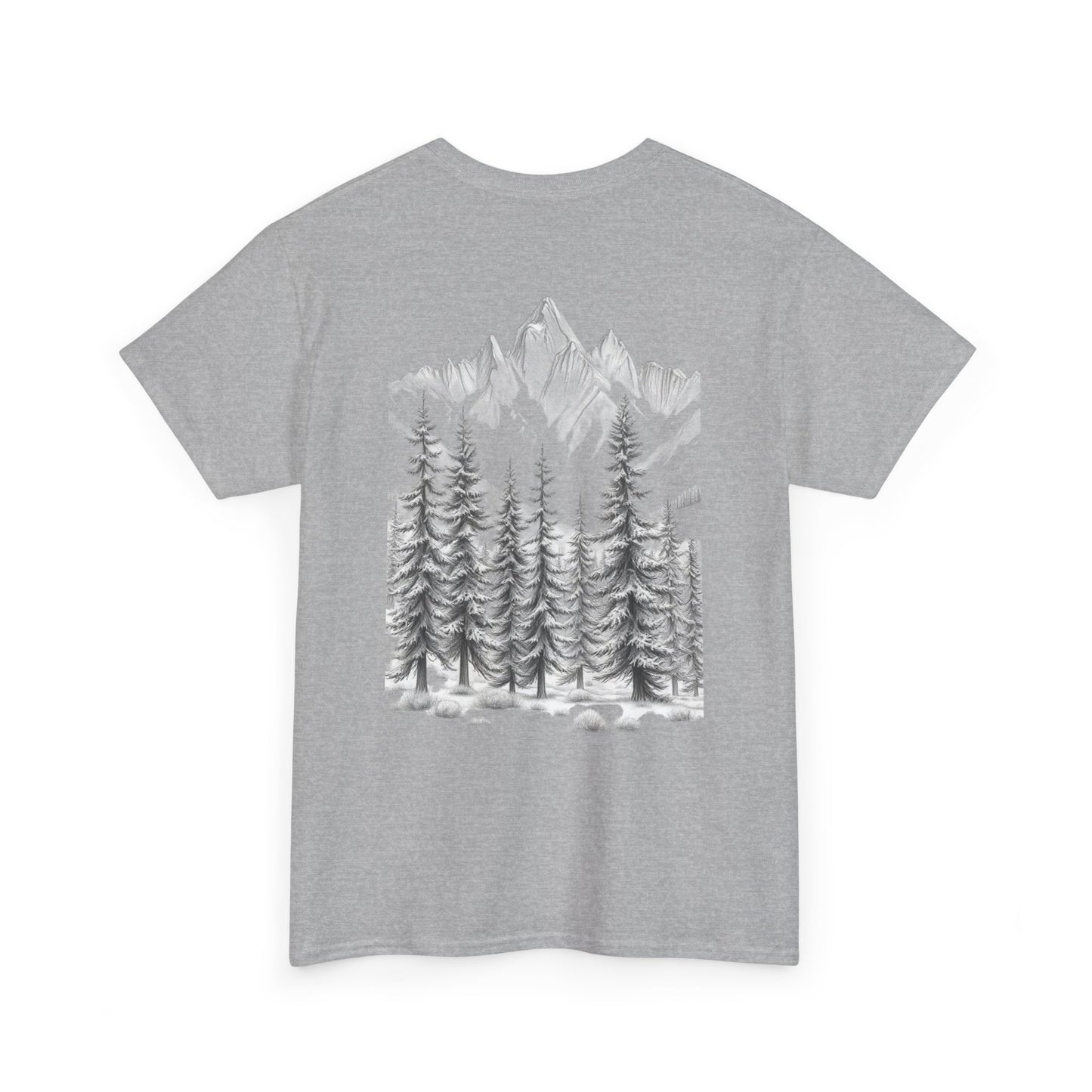 Elite Resilience Unisex Heavy Cotton Tee - Nature Inspired Graphic T-Shirt