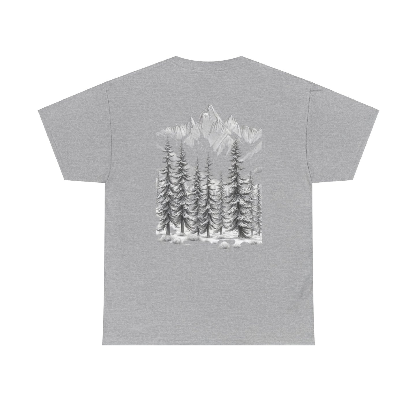 Elite Resilience Unisex Heavy Cotton Tee - Nature Inspired Graphic T-Shirt